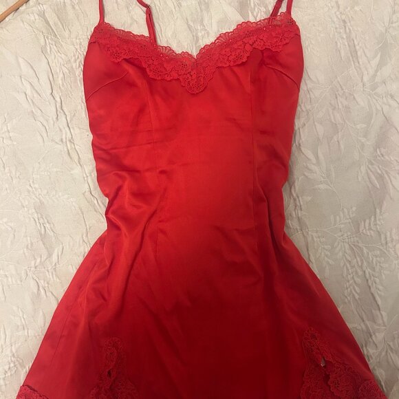 Slip Dress in Red - Picture 3 of 4